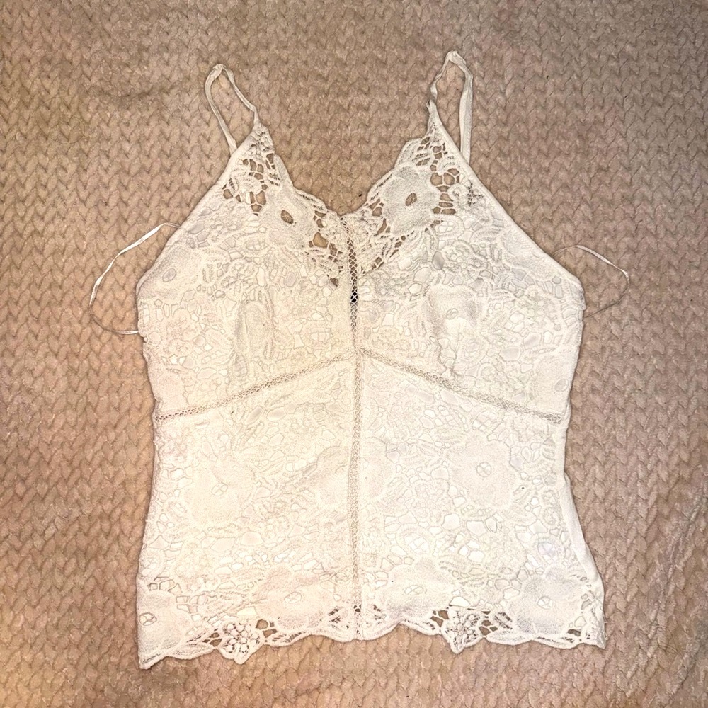 Ambiance White Cream Bustier Camisole